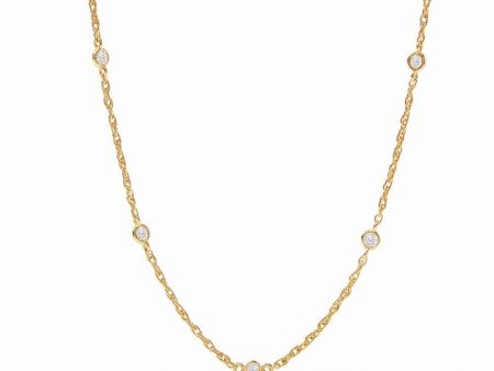 Celeste Delicate Station Necklace For Sale