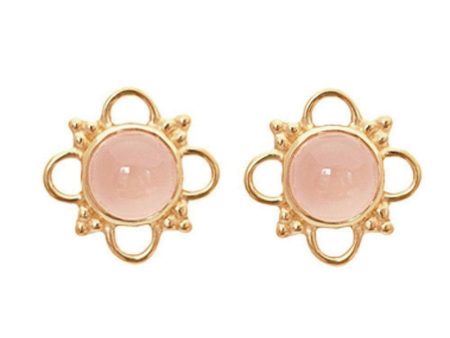 Milan Pink Chalcedony Earrings For Discount