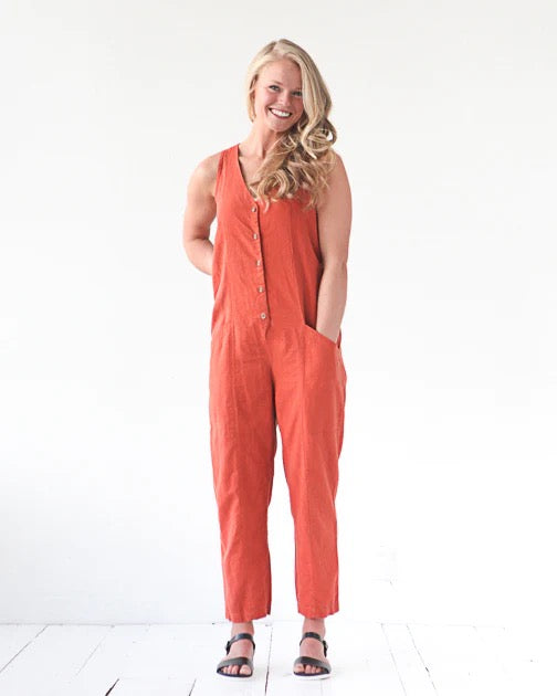 Rory Jumpsuit by True Bias | Printed Pattern For Discount