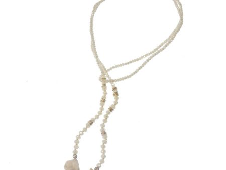 Lariat with Baroque Pearls Hot on Sale