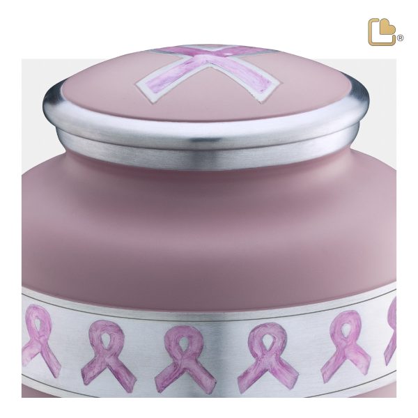 A900   Awareness Standard Adult Urn Pink & Bru Pewter For Sale