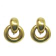 Small Round Door Knocker Clip Earrings For Discount