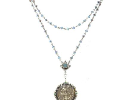 Bicone San Benito Rosary in Pacific Opal Hot on Sale