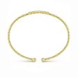 14K Yellow Gold Bujukan Bead and Cluster Diamond Bangle Hot on Sale