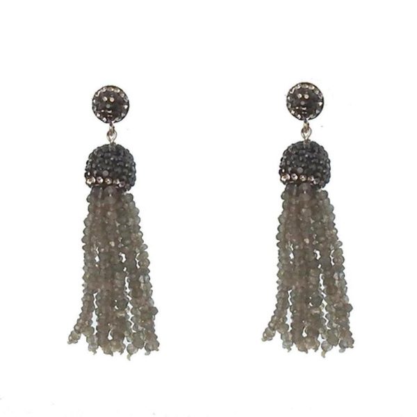 Crystal Tassel Earrings Online Hot Sale