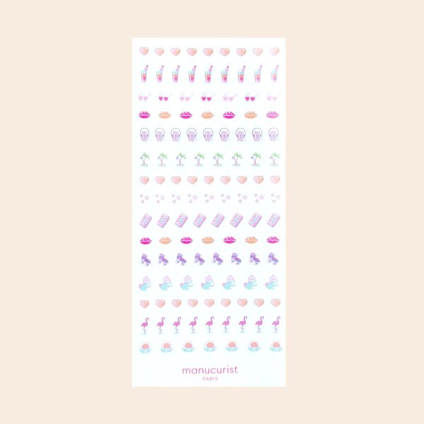 Stickers Nail Art Pink Addict For Discount