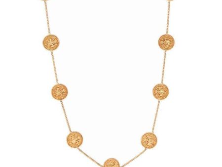 Coin Demi Station Necklace Cheap