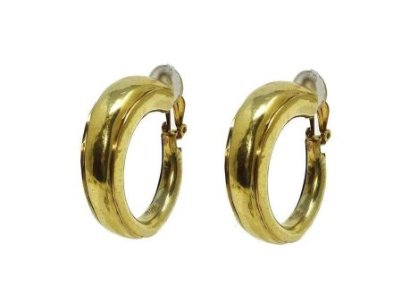 Round Hoop Clip Earrings Discount