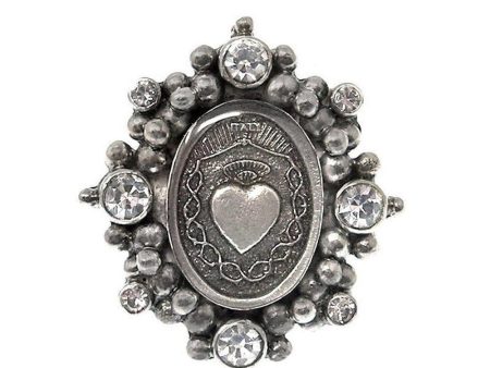 Sacred Heart Oval Ring Sale