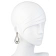 Crystal Deco Tear Drop Clip Earrings For Cheap