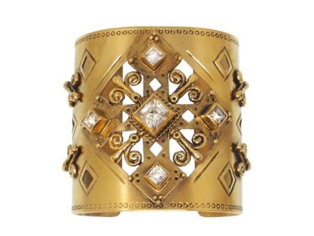 Paloma Cross Cuff Gold Online Sale