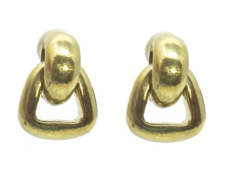 Small Door Knocker Clip Earrings Online Hot Sale