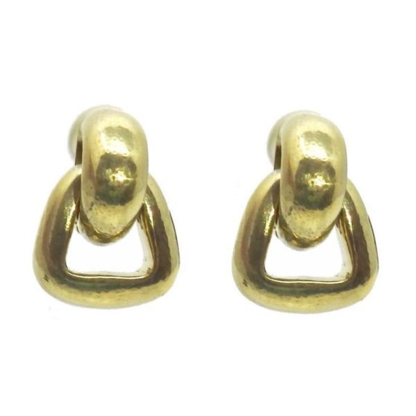 Small Door Knocker Clip Earrings Online Hot Sale