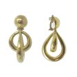 Teardrop Double Hoop Clip Earrings Online now