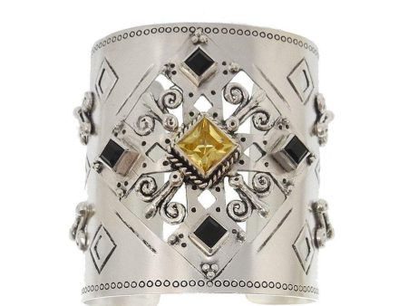 Paloma Cross Cuff Silver Hot on Sale