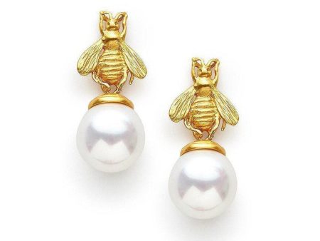 Bee Pearl Drop Earring Online Sale