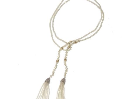 White Tassel Necklace For Cheap